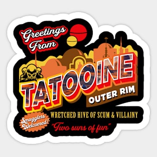 Greetings From Tatooine Dks Sticker